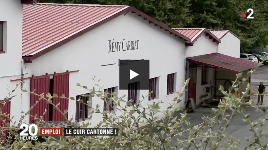 La tannerie Remy Carriat au 20h00 de France 2 - Tannerie RÉMY CARRIAT - La Beauté du Cuir Depuis 1927